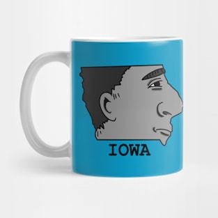 A funny map of Iowa 2 Mug